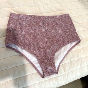 High waisted swim bottoms